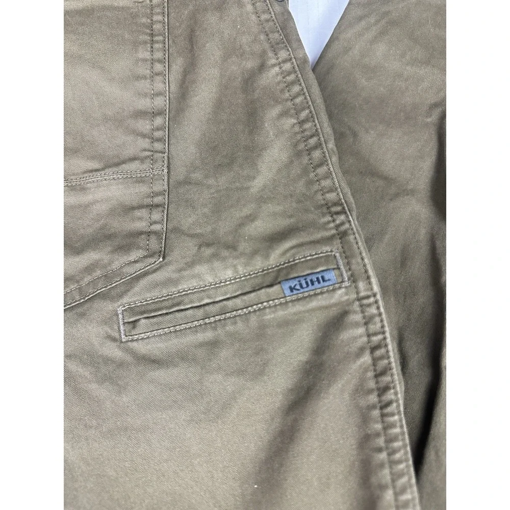 Kuhl Pants Mens 36x32 Olive Rydr Lite Klassik Fit Canvas Stretch 5 Pocket Casual